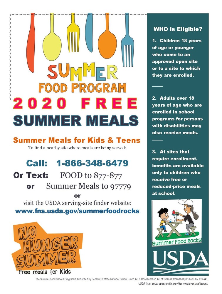Summer Meal Access for Kids & Teens 2020