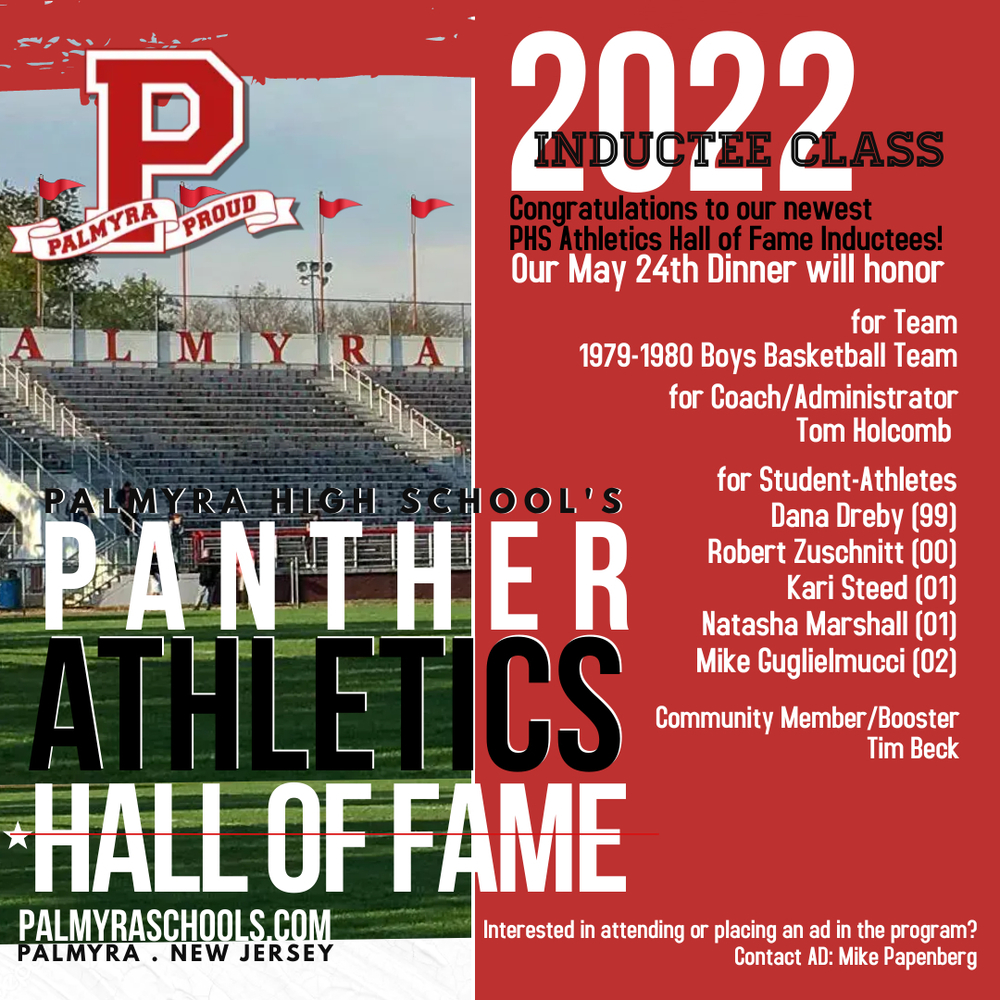 Palmyra HS Athletics Hall Of Fame Announces Their 2022 Class Of 