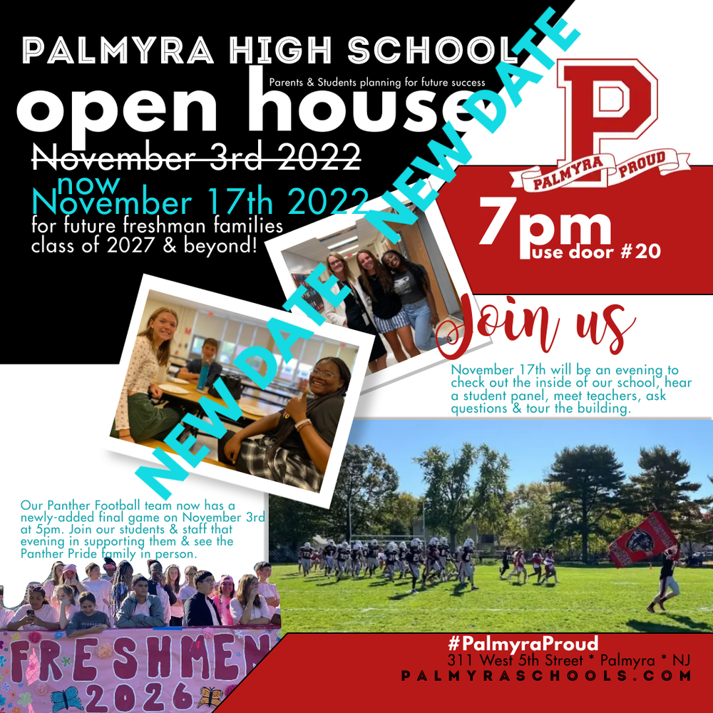 NEW DATE -PHS OPEN HOUSE WITH PICS OF STUDENTS