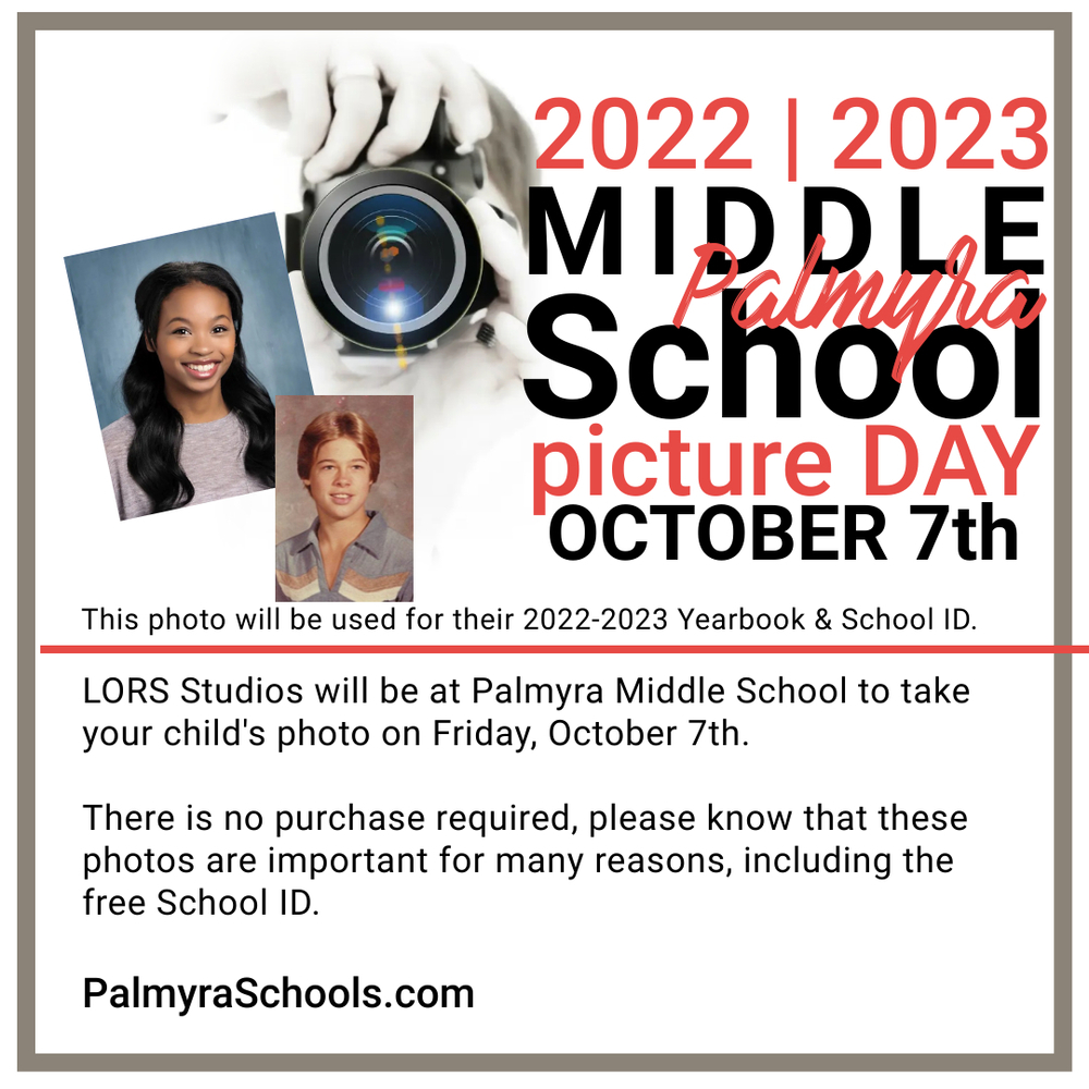 MIDDLE SCHOOL PICTURE DAY flier
