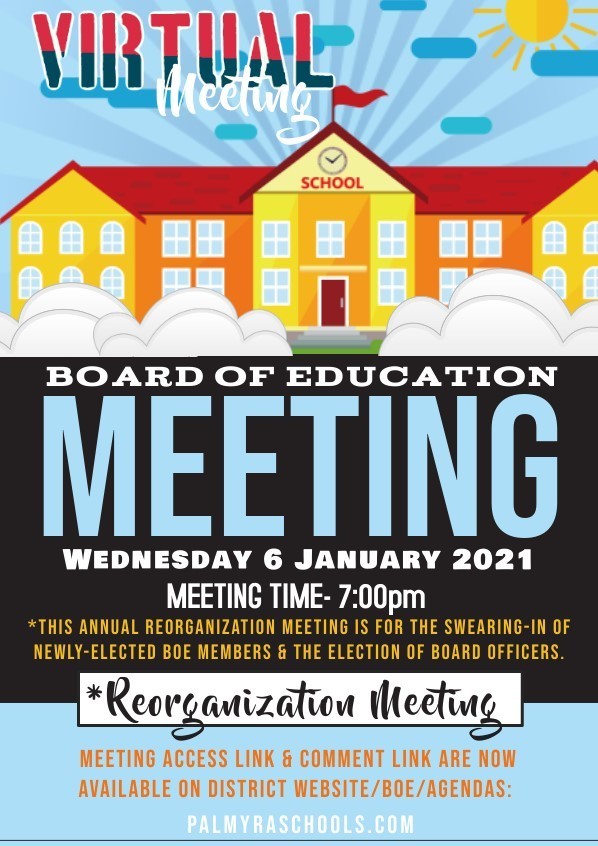 BoE Annual REORGANIZATION MEETING | Charles Street School