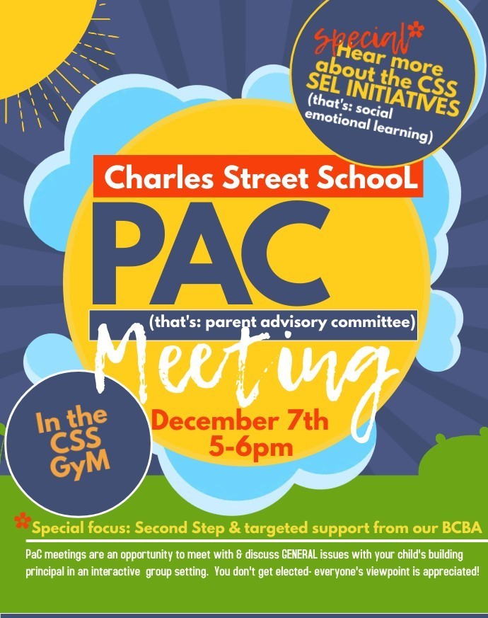 CSS December PAC Meeting