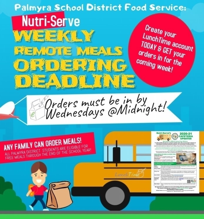 REMOTE meals reminder flyer