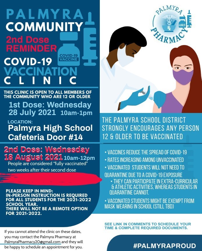 2nd dose vaccine reminder