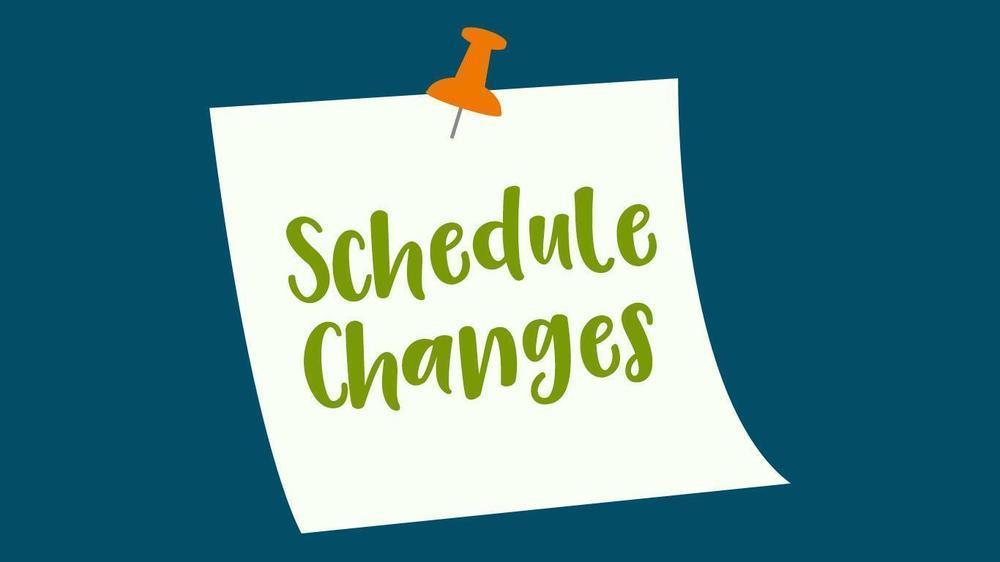 MS schedule change