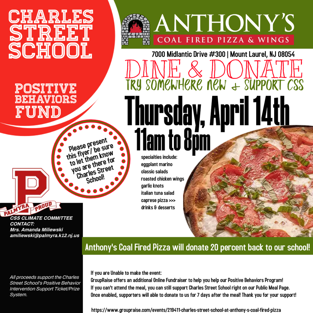 Dine & Donate for CSS PBIS