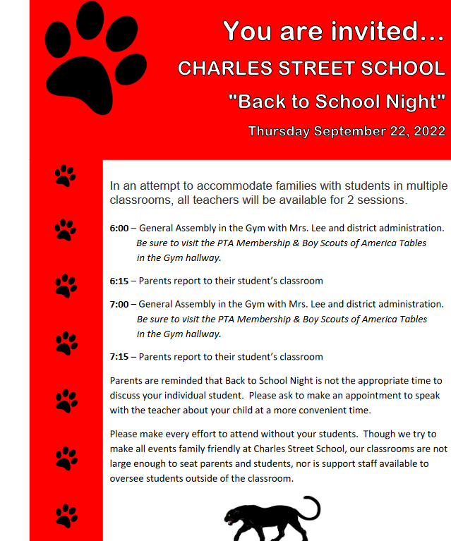 CSS Back 2School Agenda
