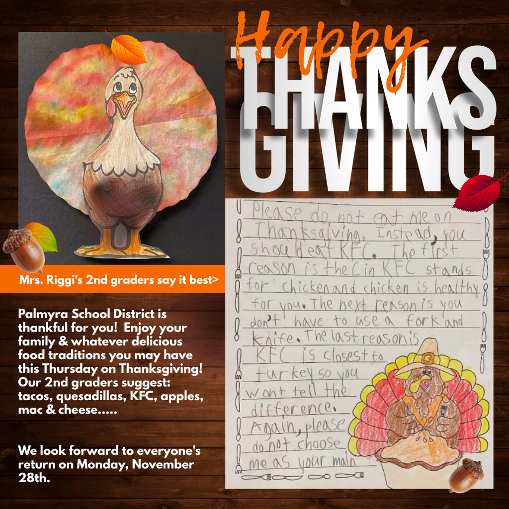 2022 thanksgiving message with 2nd grade art