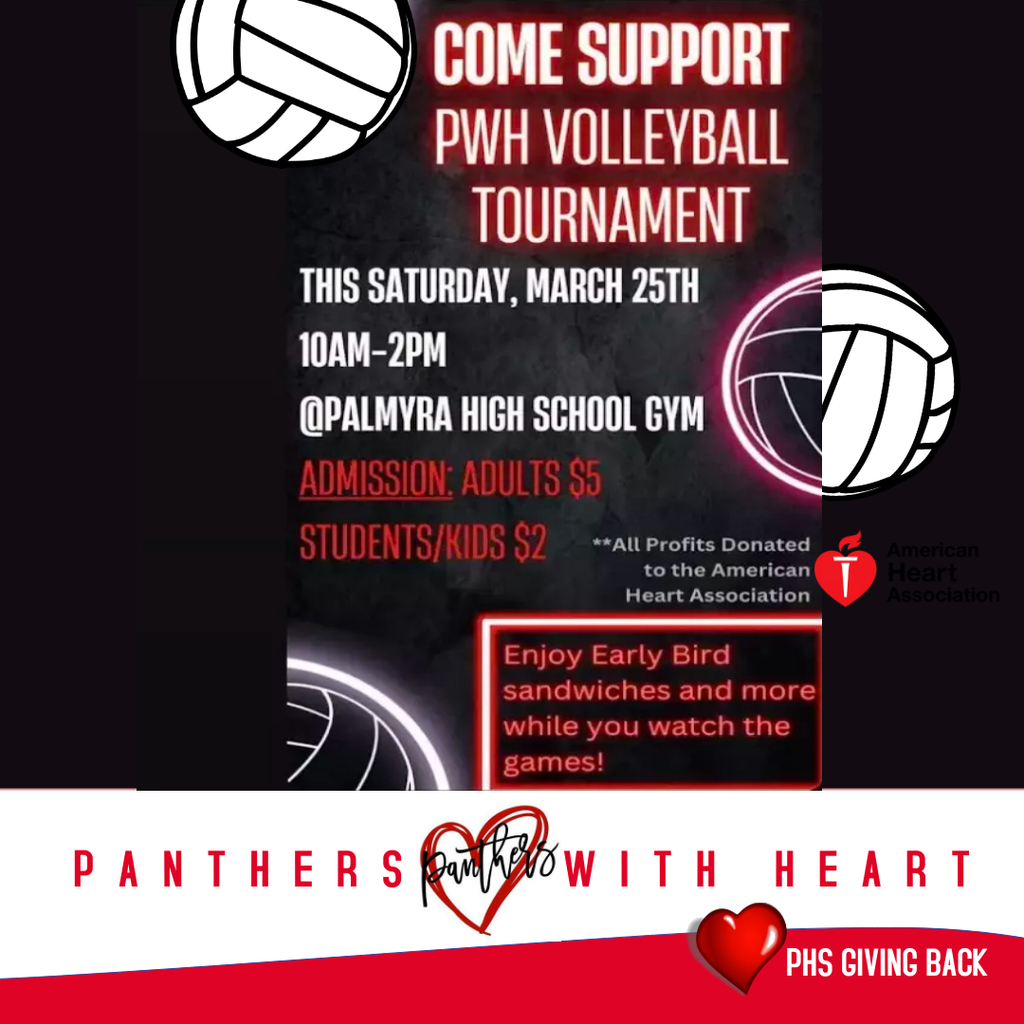 panthers with heart volleyball tourney may contain volleyballs & heart logos